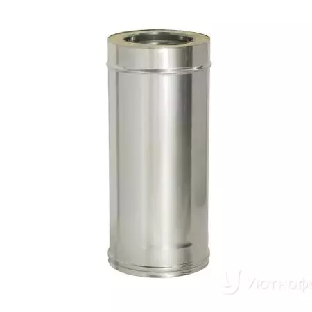 Труба сэндвич оцинк+нерж сталь Ф 210Х150 L-0.5м