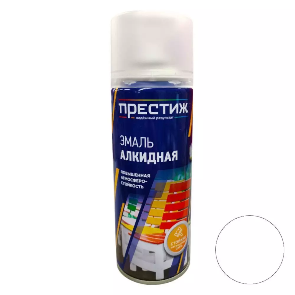 00591173 Аэрозоль белая матовая алкидная универсальная 425мл Ю751