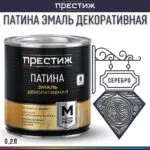 Эмаль декор Патина серебро 0,2л ПРЕСТИЖ
