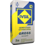 Штукатурная фасадная цементная смесь «IVSIL GROSS» 25кг