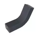 Колено стока гофрированное нижнее Vortex Lite 76х102мм RAL7024