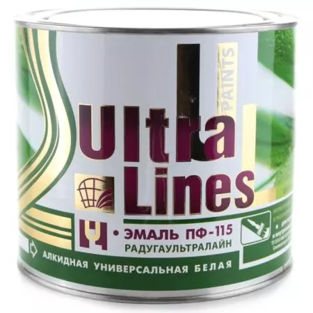 Эмаль ПФ-115 белая 1,8кг «ULTRA LINES»