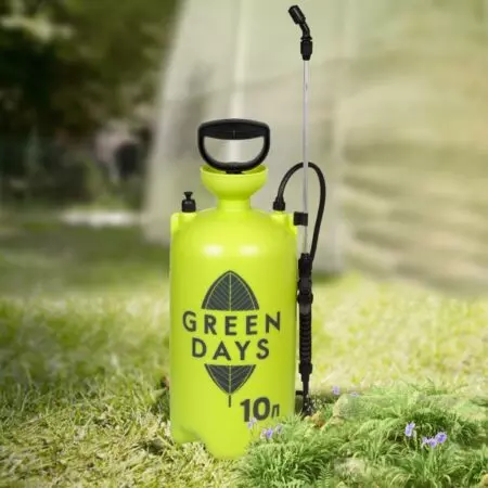 Опрыскиватель садовый GREEN DAYS 10л,пластик,салат 472391
