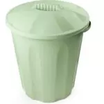 Личное: Бак пласт 40л,с крышкой,универсальный,оливковый,Verde 436040
