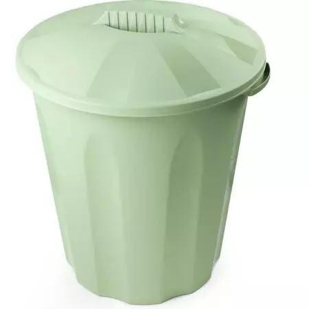 Личное: Бак пласт 40л,с крышкой,универсальный,оливковый,Verde 436040