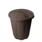 Личное: Бак пласт 40л,с крышкой,универсальный,коричневый,Verde 436041