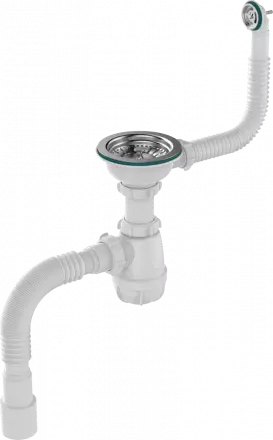 Личное: Aquant Сифон для мойки 3 1/2х40 с мет.реш с круг перел с отволдом с/м с г.т 40х40/50 (ВО140-20MR)