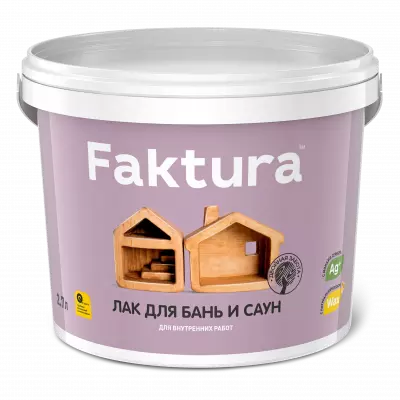 Лак для бань и саун 0,9 л FAKTURA (6)