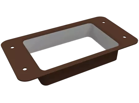 Воронка врезная прямоугольная Vortex Lite RAL 8017