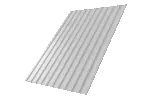 Профнастил ЮГ С8А 0,45 RAL 9003 1,7х1,185м
