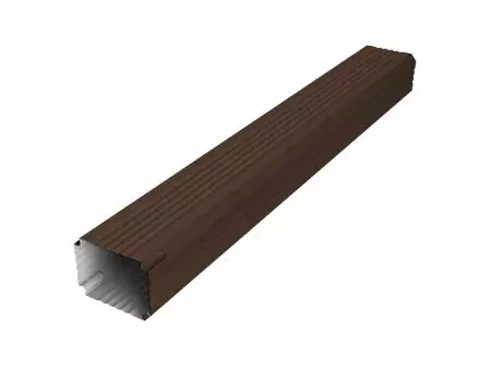 Труба гофрированная Vortex Lite 76х102х1000 мм RAL 8017 шоколад