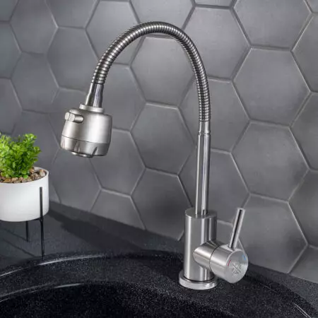Смеситель для кухни Д35 SUS124-016F