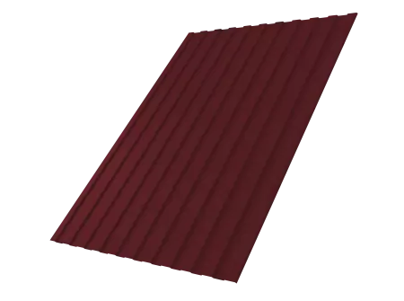 Профнастил Grand Line С8А 0,45 RAL 3005 1,7х1,20м