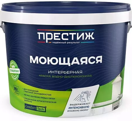 Краска ВД-АК 212 W-4 моющаяся белая 4,5кг Престиж