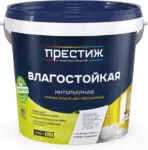 Краска ВД-АК 212 W-2 влагостойкая белая 4,5кг Престиж