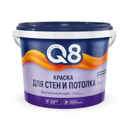 Краска интерьерная 4,5кг Формула Q8 ПА