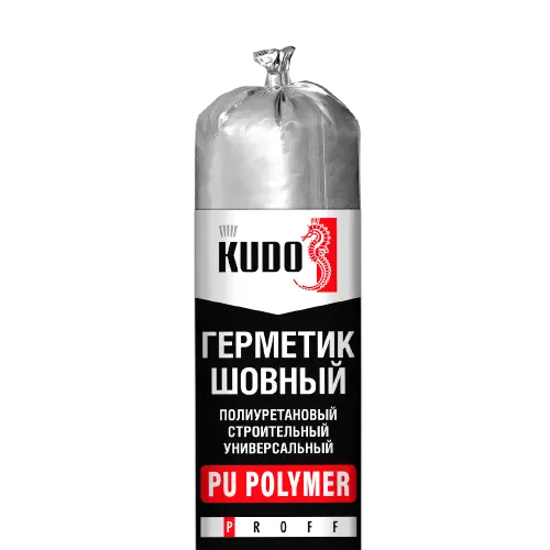 kudo12-500x500 Герметик KUDO Proff полиуретановый серый 600мл 426125