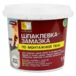 Замазка -шпатлевка по монтажной пене КОЛЛЕКЦИЯ 1,4кг