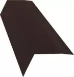 Планка карнизная 100х65 0,45 с пленкой RAL 8017 (2м)